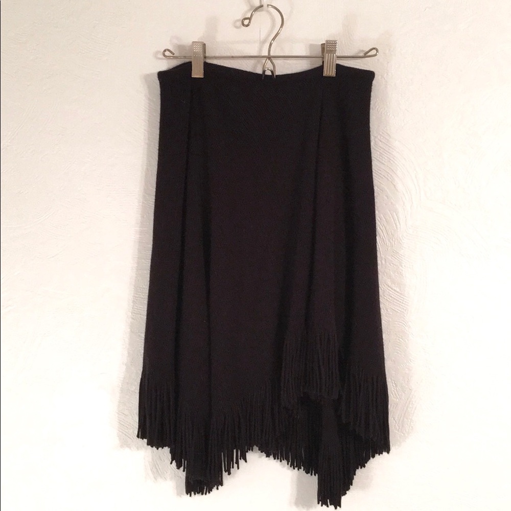 Black Fringe Skirt
